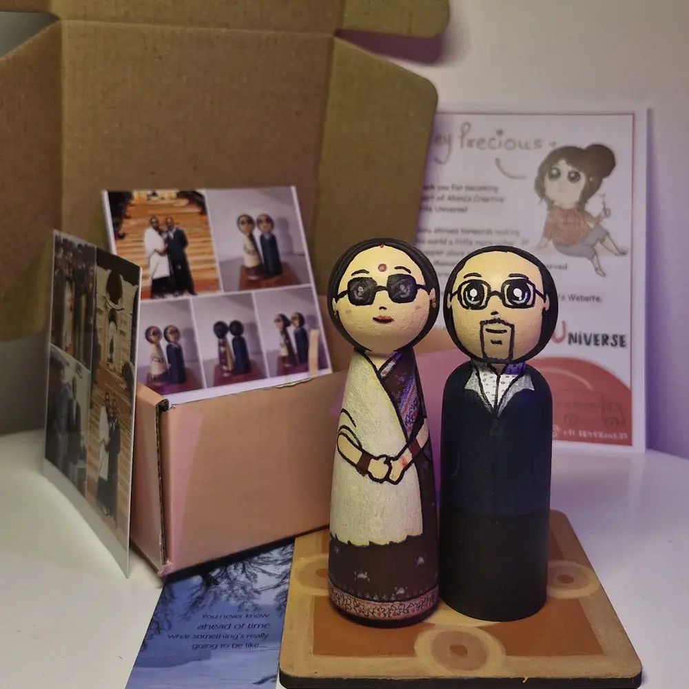 Personalised Dolls on Coaster